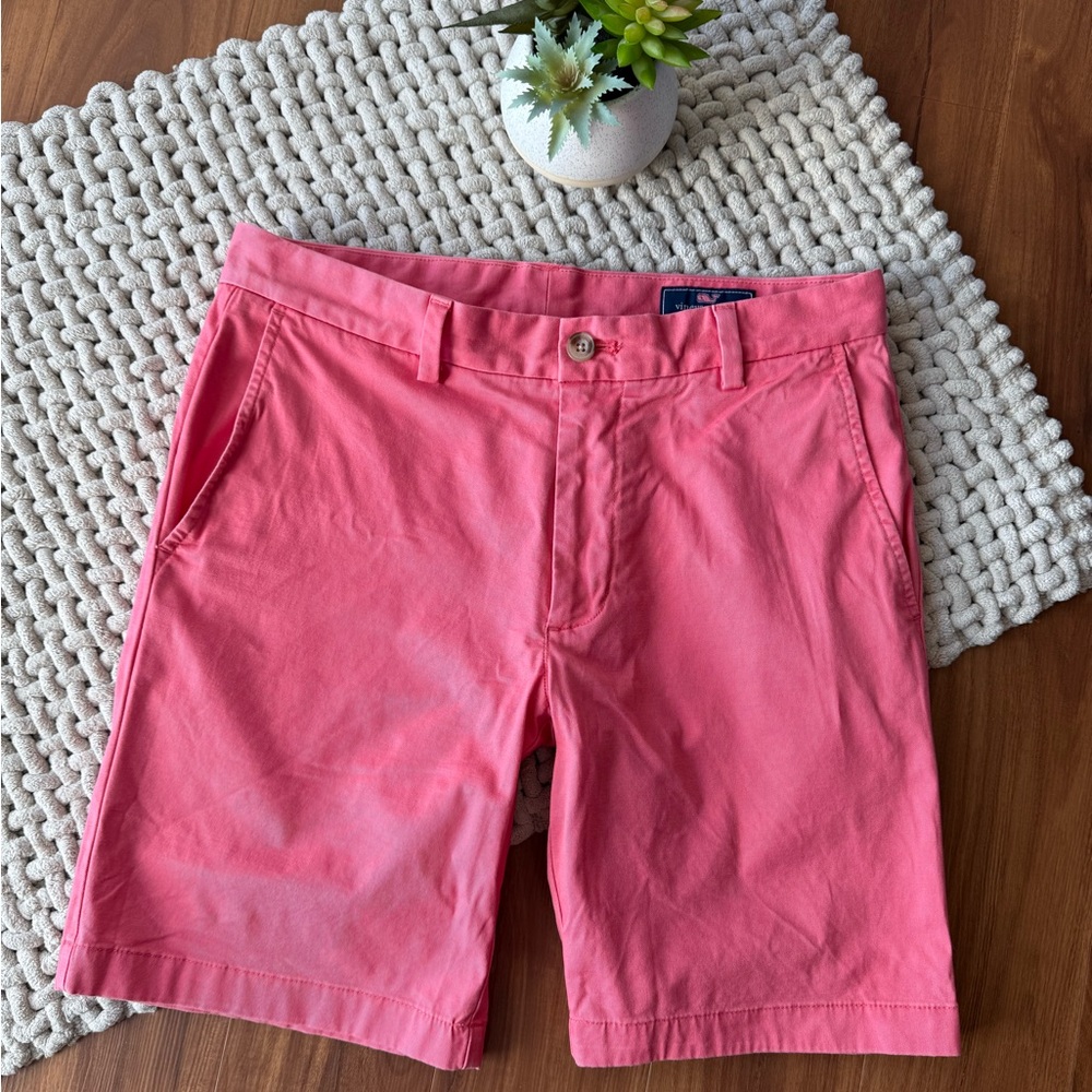 Vineyard Vines | Men’s 9” Stretch Breaker Shorts in Lobster Reef | 30